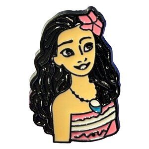 Moana Princess Lapel Pin Island Flower Cartoon Badge Accessories Pin Brooch Gift